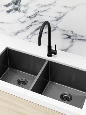 Double Bowl PVD Stainless